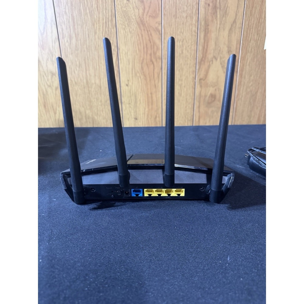 ASUS Dual Band WiFi 6 Router Built-in VPN AiMesh Compatible RT-AX1800S Black - Picture 3 of 6